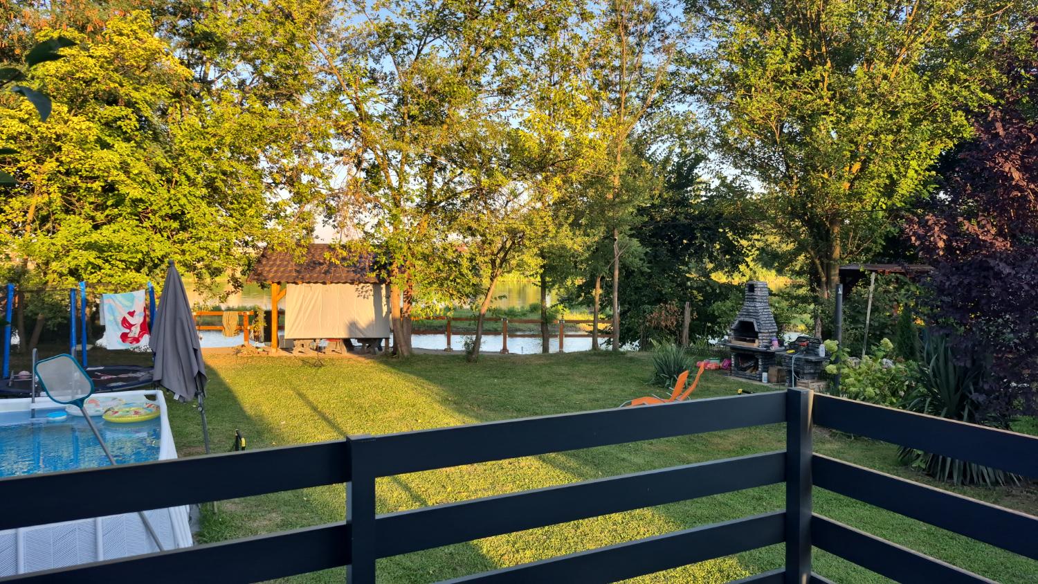 View from the terrace towards the river