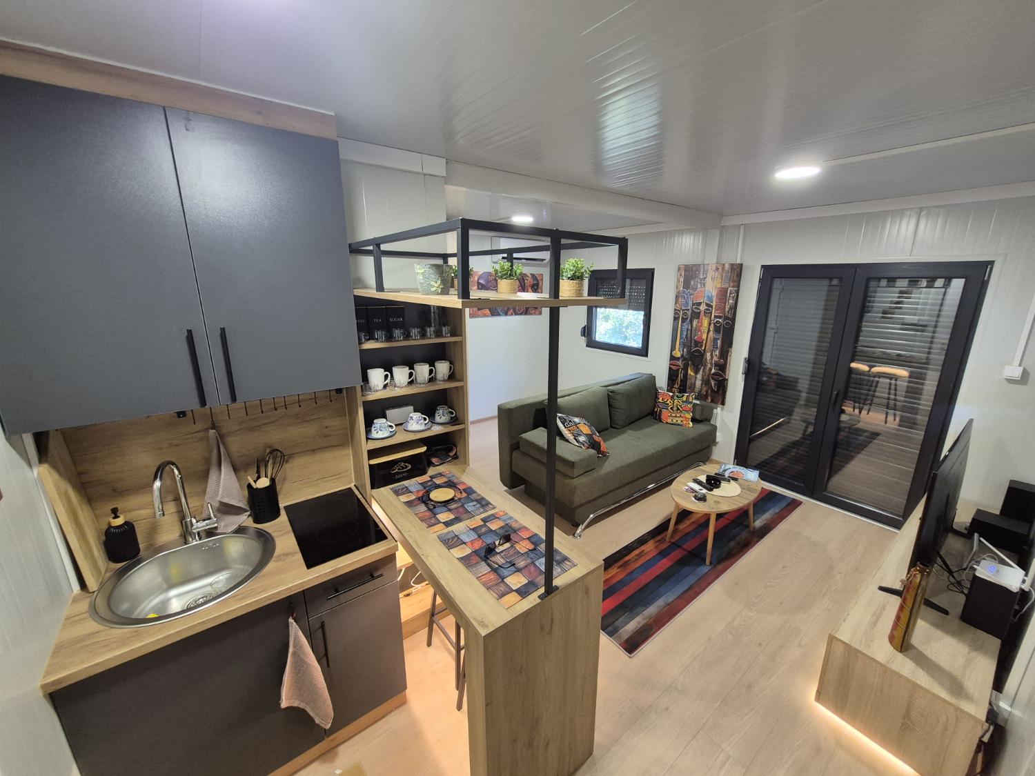 Open kitchen and living space